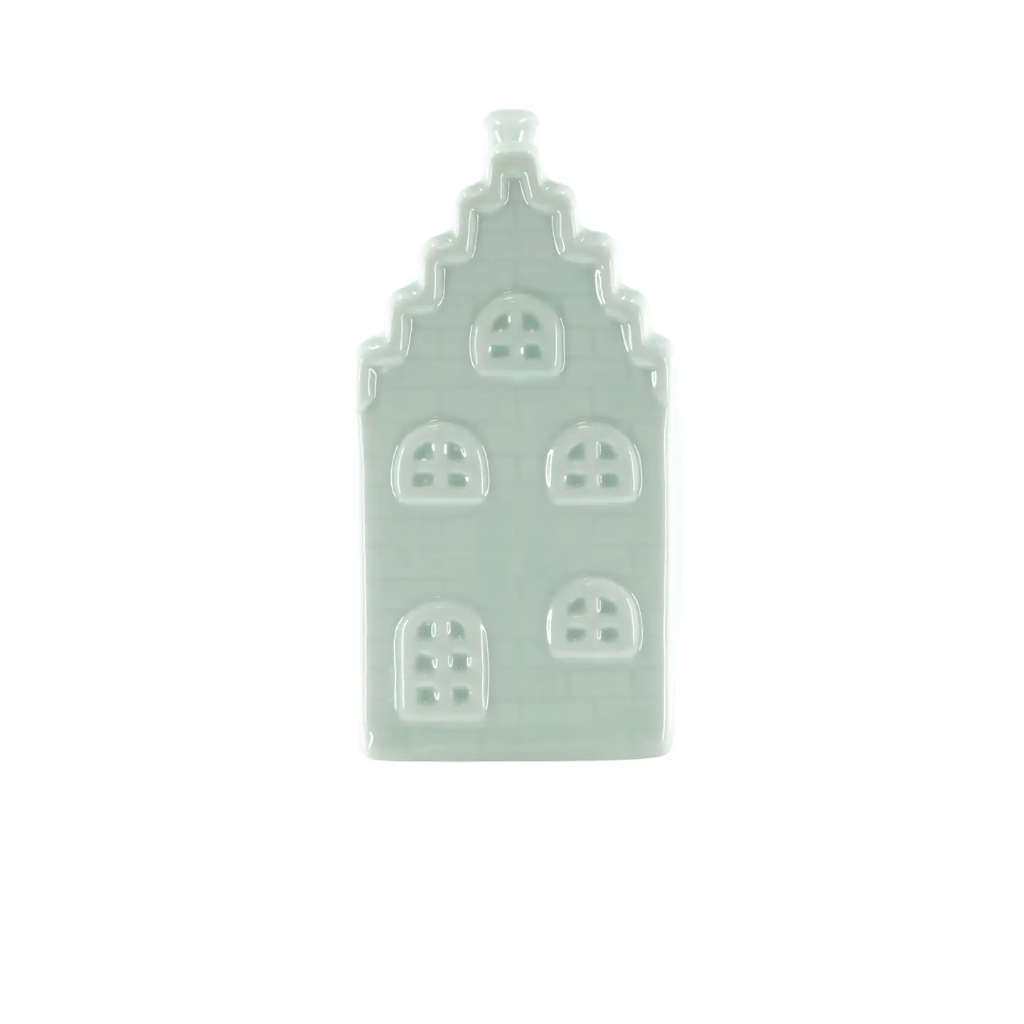 Housevitamin - Money Bank Spardose Hollandhaus Keramik mintgrün 7x7x13cm