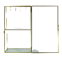 Housevitamin - Schmuckkästchen Metall gold/Glas 18x11x31cm