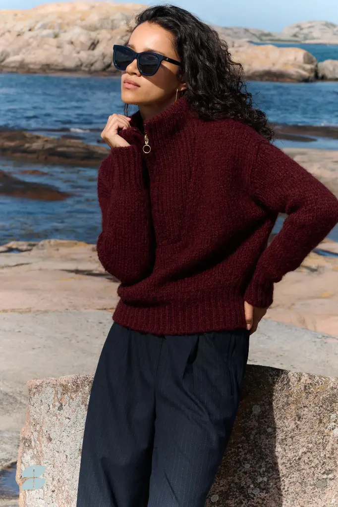 By Bar - Boxy beau pullover - 325 wine
