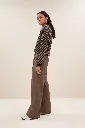 By Bar - Diagonal natural pullover - 730 biscuit