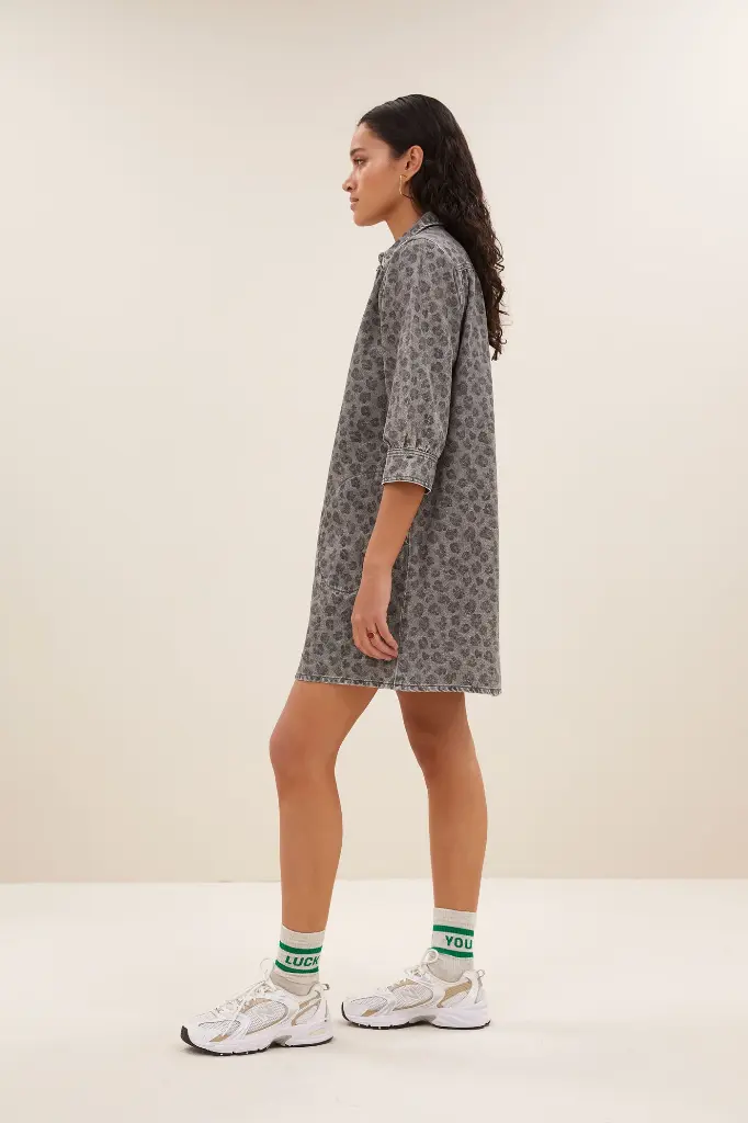 By Bar - Flynth grey cheetah dress - 803 grey cheetah