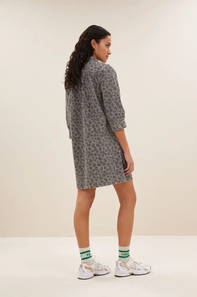 By Bar - Flynth grey cheetah dress - 803 grey cheetah