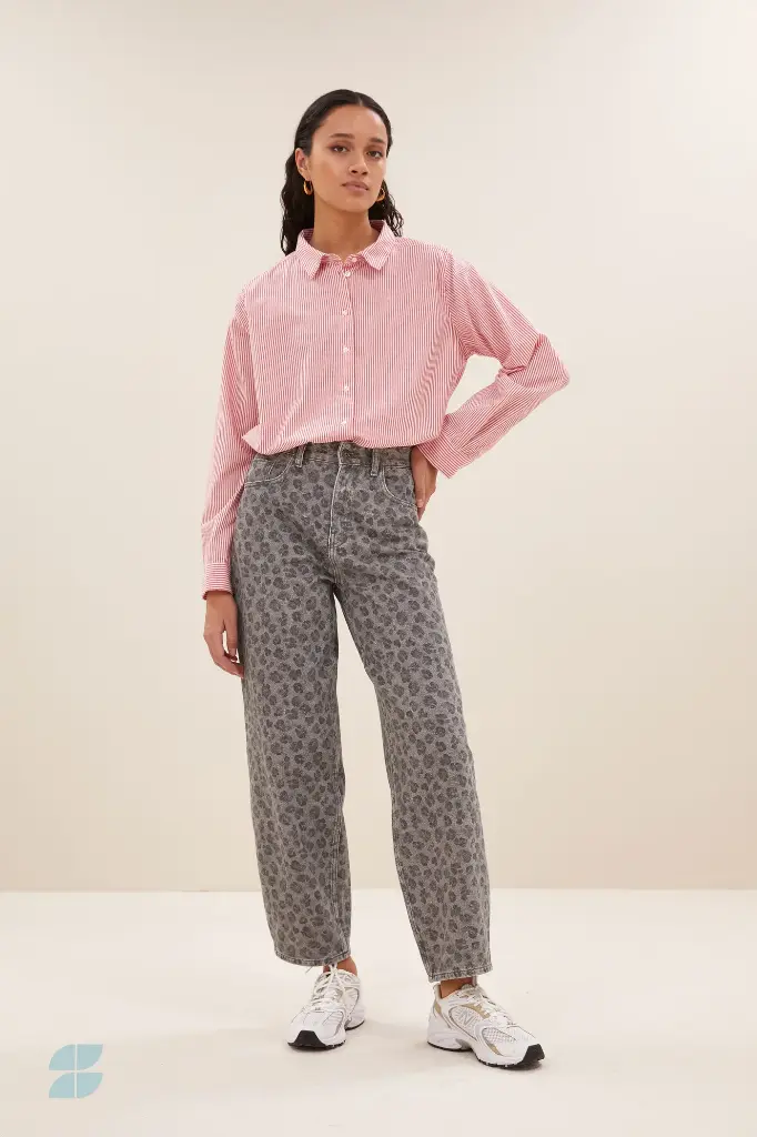 By Bar - Lew grey cheetah pants - 803 grey cheetah