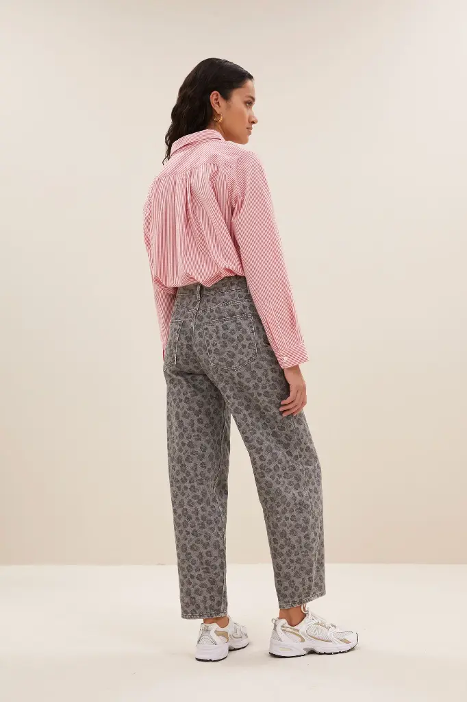 By Bar - Lew grey cheetah pants - 803 grey cheetah