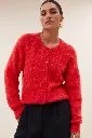 By Bar - Meya cardigan - 332 lipstick