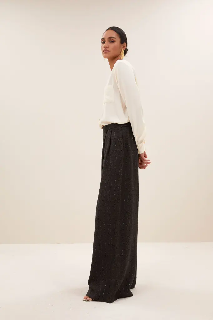 By Bar - Sef grey pants - 805 grey lurex