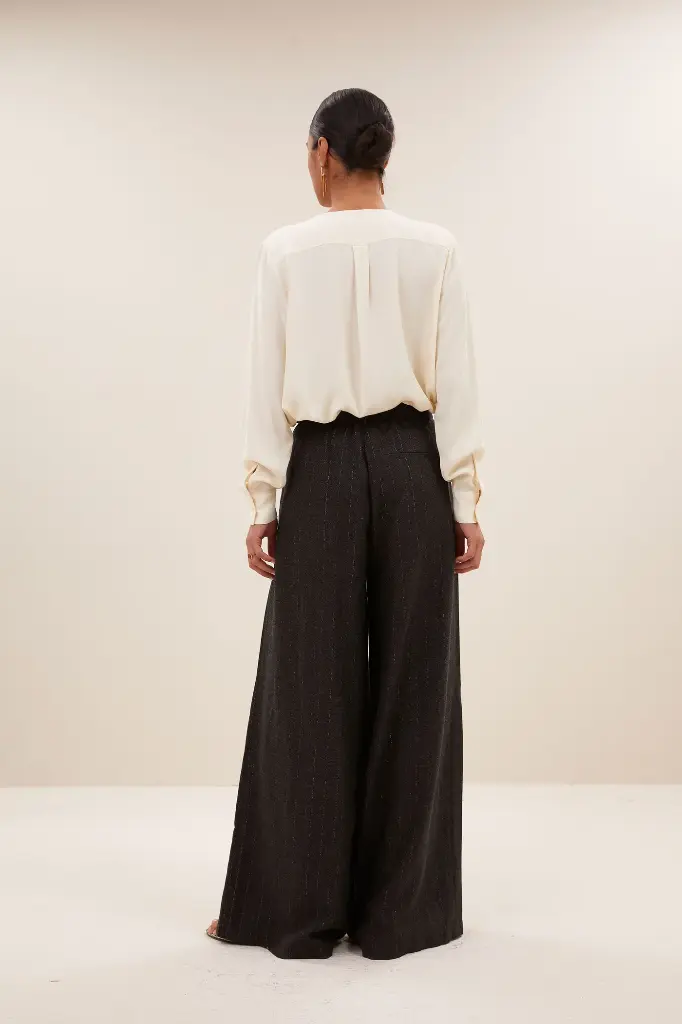 By Bar - Sef grey pants - 805 grey lurex