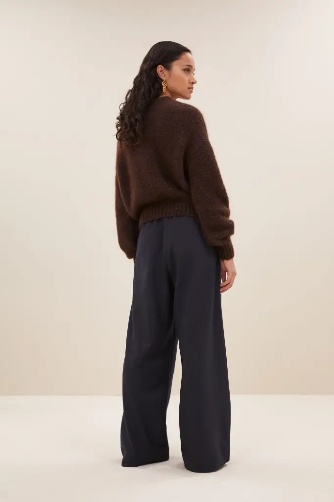 By Bar - Sonny sparkle pullover - 785 dark brown