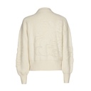 Caroline Biss - COSY PULLOVER WITH FLORAL RELIEF PATTERN cream