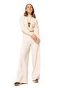 Caroline Biss - COSY PULLOVER WITH FLORAL RELIEF PATTERN cream