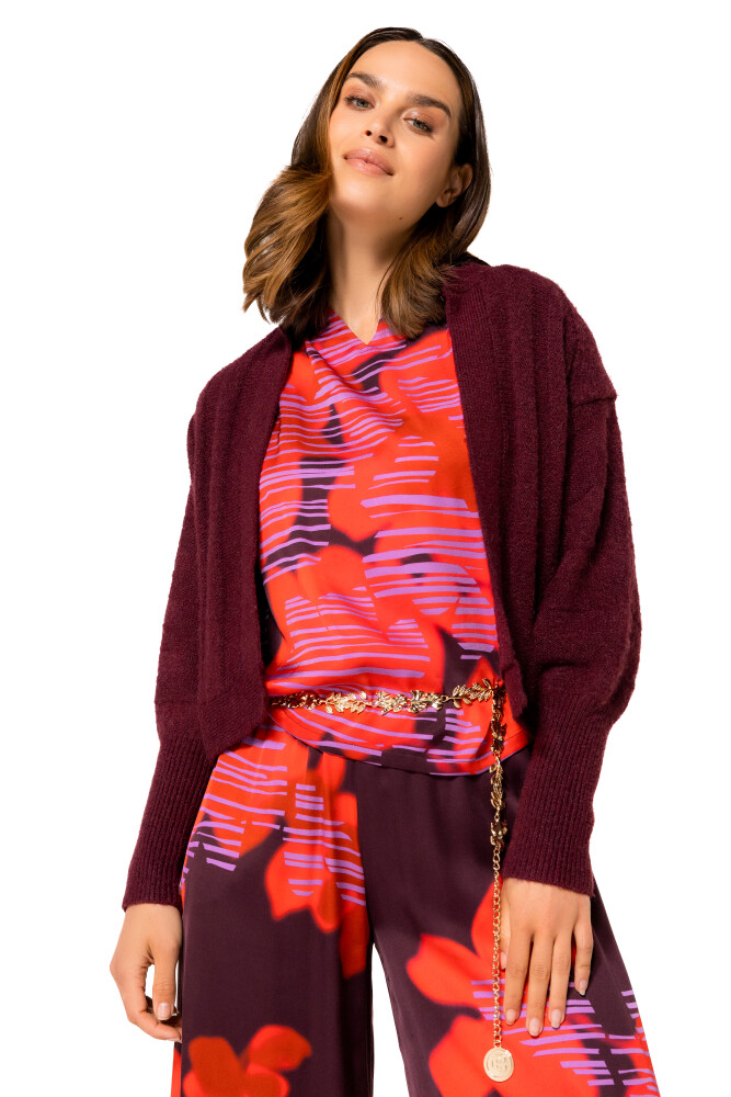 Caroline Biss - Cosy bolero plum