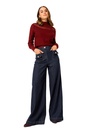 Caroline Biss - FINE KNIT LOOSE-FITTING PULLOVER WITH OPENWORK EFFECT burgandy