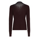 Caroline Biss - FITTED DRESSY PULLOVER IN RIBBED JERSEY plum
