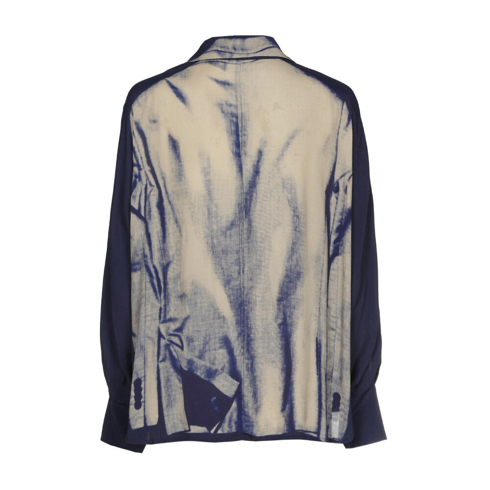 Caroline Biss - FLOWING BLOUSE WITH GRAPHIC BLAZER DESIGN multi color
