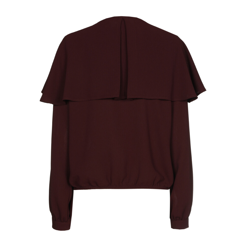 Caroline Biss - LOOSE TOP WITH FLOUNCE EFFECT plum