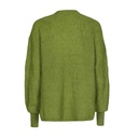 Caroline Biss - RELAXED COSY PULLOVER WITH SUBTLE FLORAL RELIEF PATTERN avocado
