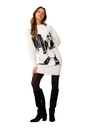 Caroline Biss - Short comfortable jersey dress with embroidery multi color