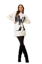 Caroline Biss - Short comfortable jersey dress with embroidery multi color