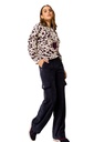 Caroline Biss - Tunika Bluse LOOSE-FITTING TOP WITH FLOUNCE EFFECT multi color