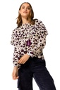 Caroline Biss - Tunika Bluse LOOSE-FITTING TOP WITH FLOUNCE EFFECT multi color