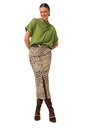 Caroline Biss - Tunika blouse STRAIGHT TOP WITH PLEAT DETAIL avocado