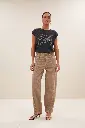 By Bar - Begum Denim Pants - 816 stone sand