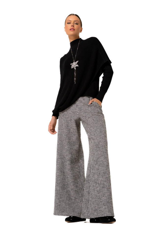 Caroline Biss - Fine-knit poncho schwarz