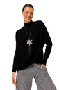 Caroline Biss - Fine-knit poncho schwarz