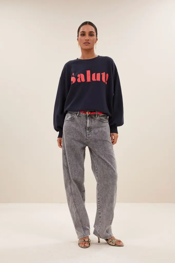 By Bar - Bibi Salut Sweater - 856 midnight