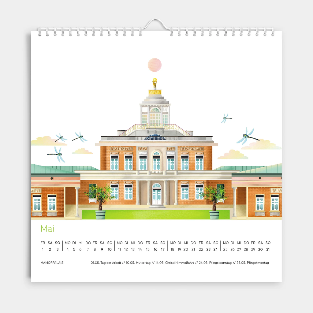 Luckycatstudio - Kalender 2026 klein Potsdam