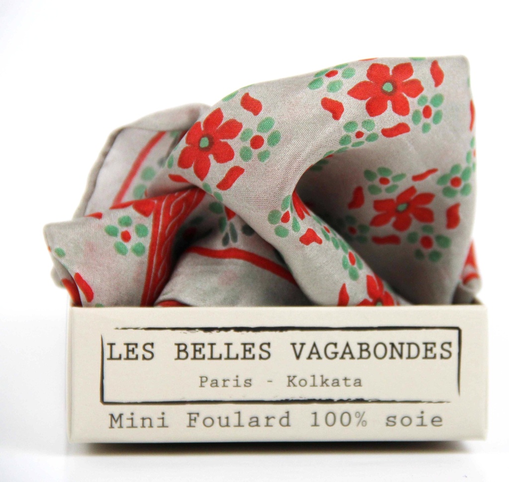 Les Belles Vagabondes - Seidentuch Mini Natasha Corail