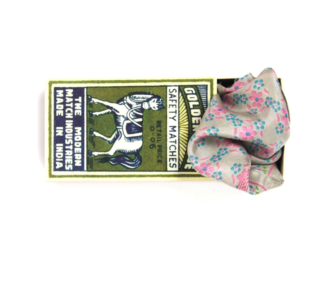 Les Belles Vagabondes - Seidentuch Mini Natasha Rose Fuchsia