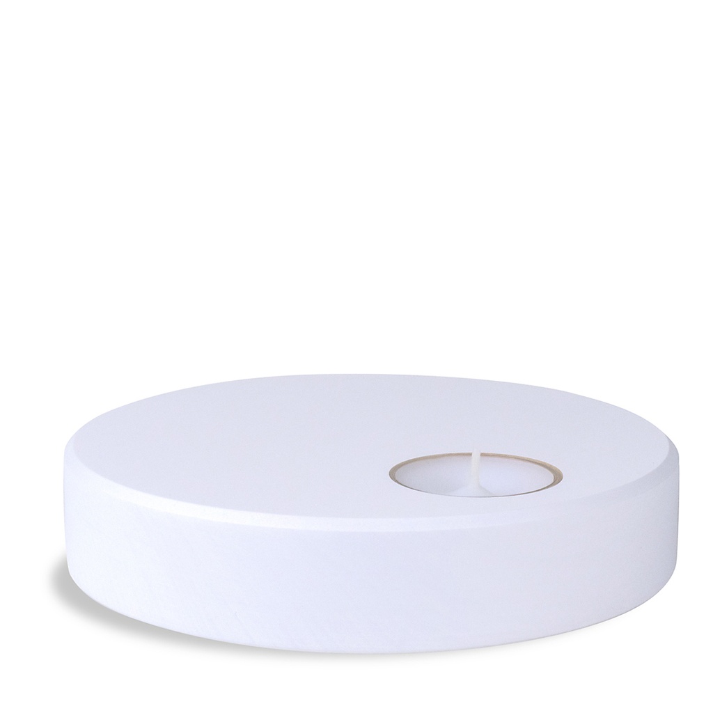 Köhler - Dekorationssockel mit Teelicht, weiß