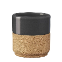 Alma Gemea Portugal - Teebecher Keramik und Kork, dunkelgrau