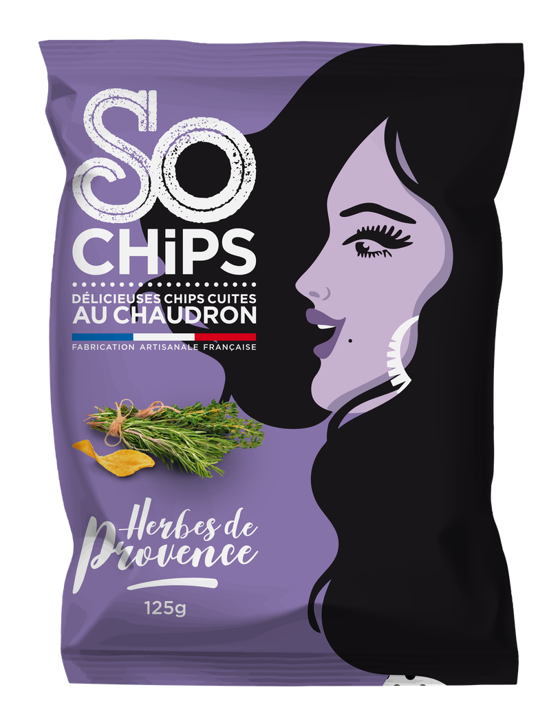 So Chips  - Kräuter-de-Provence-Chips, 125 g, herbes de Provence