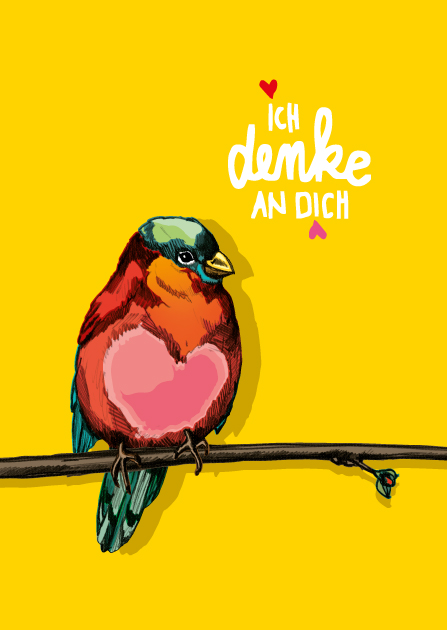 Nobis Design - Postkarte - illi - COKOLA Ich denke an dich