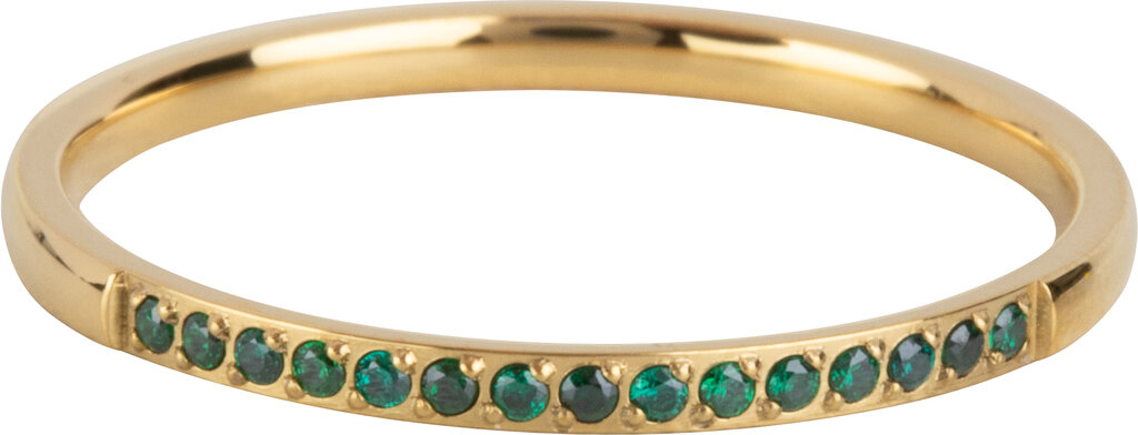 Charmins Ring - R1263 - Gold Small Alliance Ring Smaragd Crystals