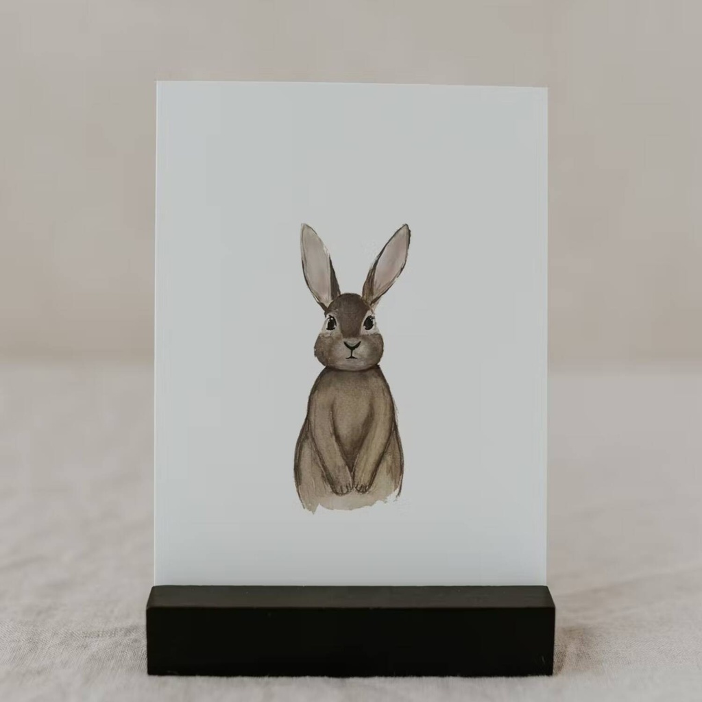 Eulenschnitt - Postkarte - Osterhase
