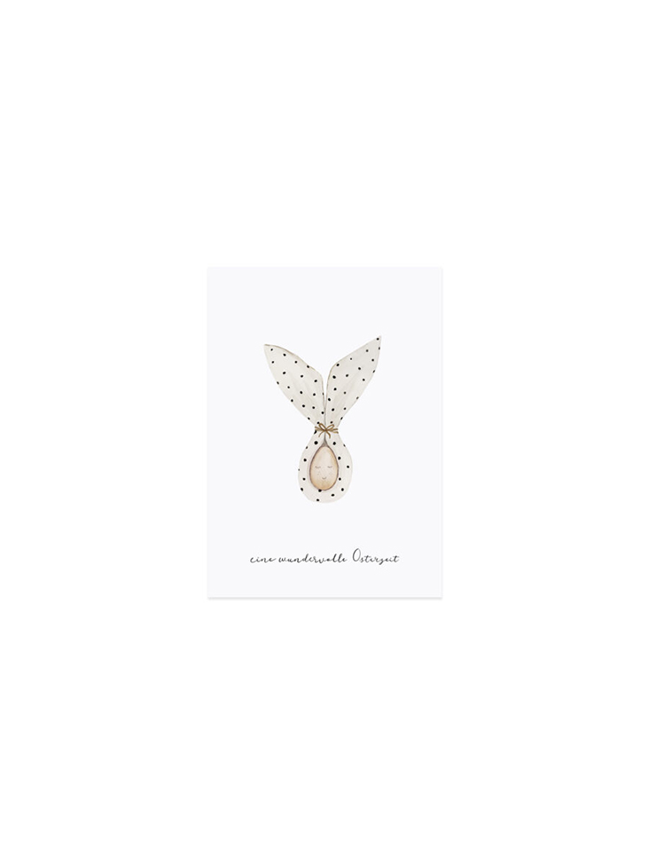 Eulenschnitt - Postkarte - Osterei Eine wundervolle Osterzeit