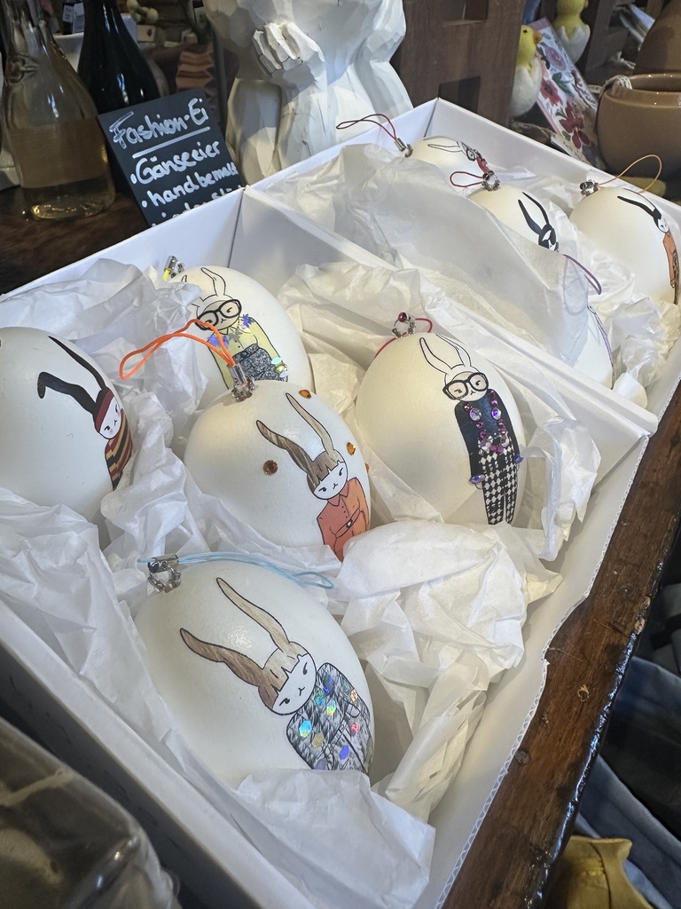 Ei-nzigartig - Fashion Ei Osterei Gänseei handbemalt