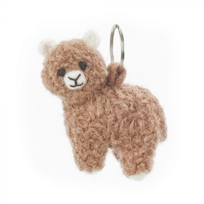 Felt so good - Handgefertigter Filz Alpaca Keyring