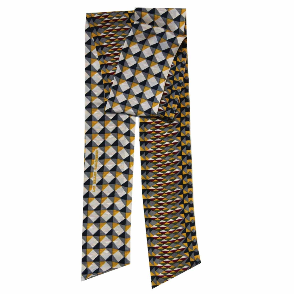 Les Belles Vagabondes - Seidenschal Bandeau Berlingot Jaune Yellow