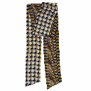 Les Belles Vagabondes - Seidenschal Bandeau Berlingot Jaune Yellow