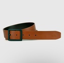 Billybelt - Ledergürtel Dunkelbraun mit schwarzer Schnalle - Marron Glacé