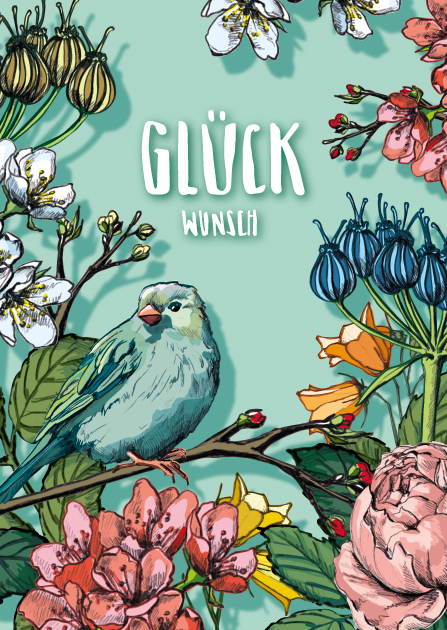 Nobis Design - Postkarte - illi - PLINKA Glückwunsch