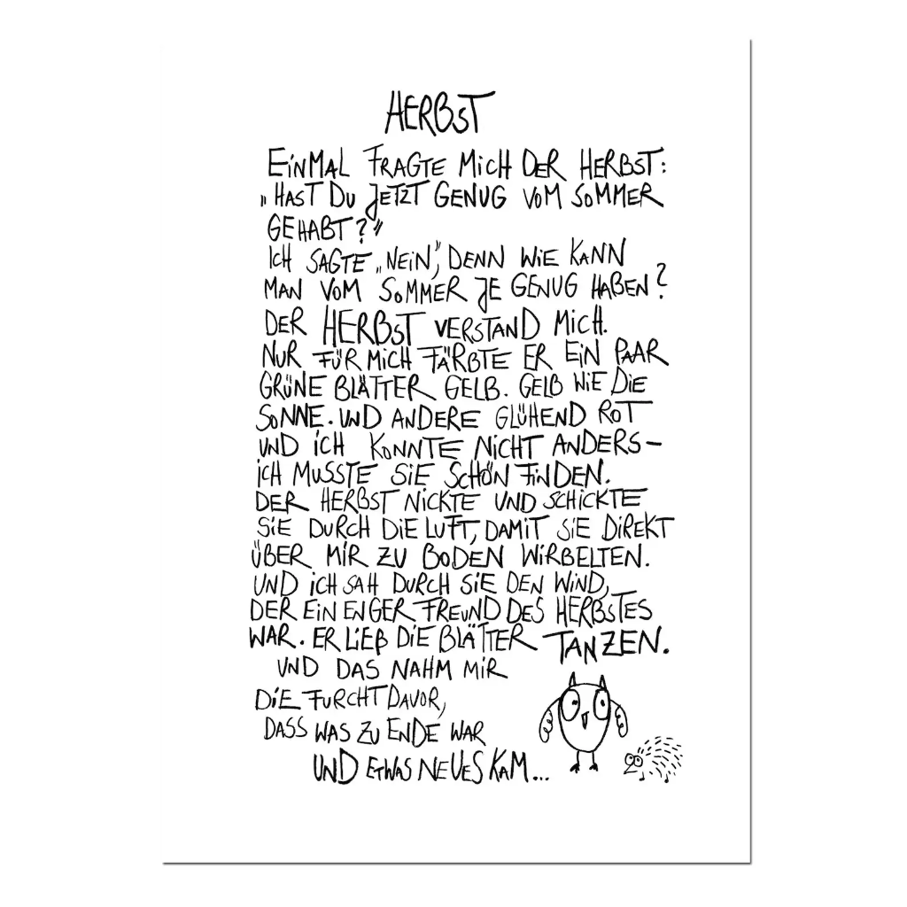 Edition Gute Geister - Postkarte - Herbst