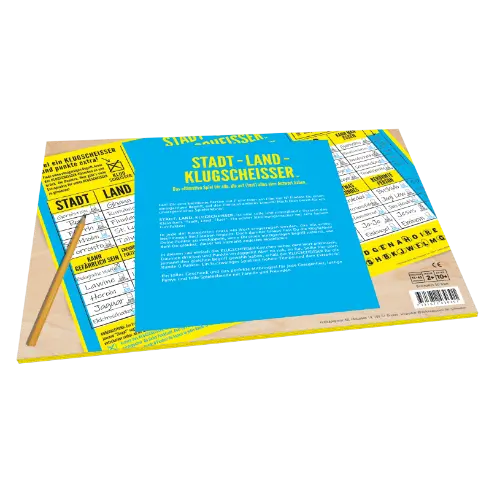 Kylskapspoesi - Spielblock Stadt-Land-Klugscheisser Original