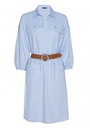 Caroline Biss - FRESH, LOOSE-FITTING COTTON DRESS light blue
