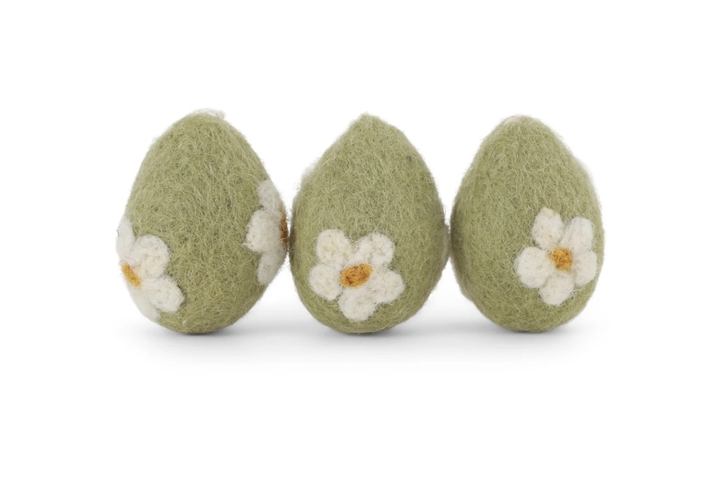 Gry & Sif - Eggs Mint Flowers - Set of 3