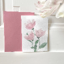 Elena Klein - Klappkarte mit Umschlag - Zartblüten rosa